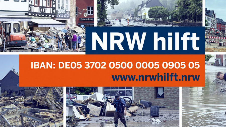 NRW hilft - Spendenaktion des Landes NRW © Land NRW